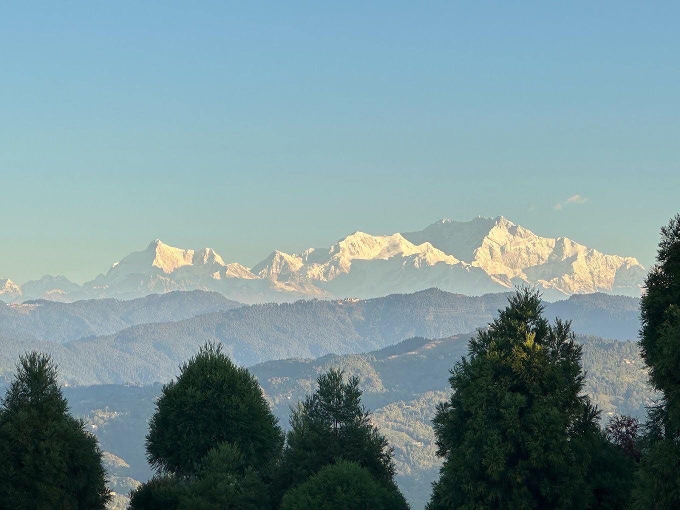 Authentic travel experiences in Nepal – breathtaking view of the Himalayan mountain range.